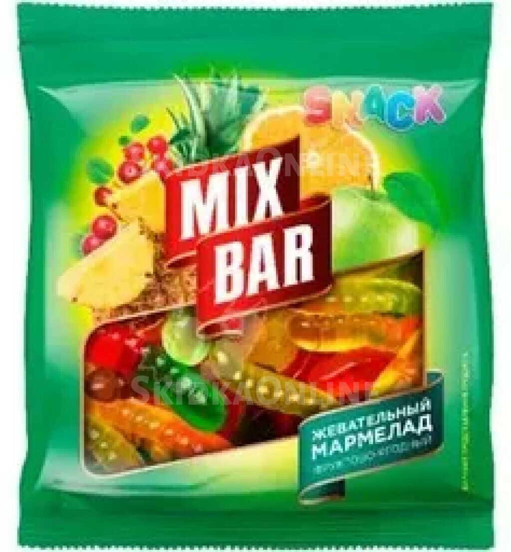 Жевательный мармелад Mixbar фруктово-ягодный в ассортименте 70г