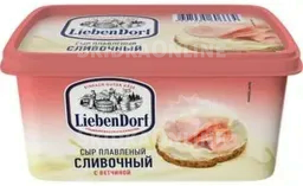 Сыр плавленый Liebendorf с ветчиной 55% БЗМЖ 400г