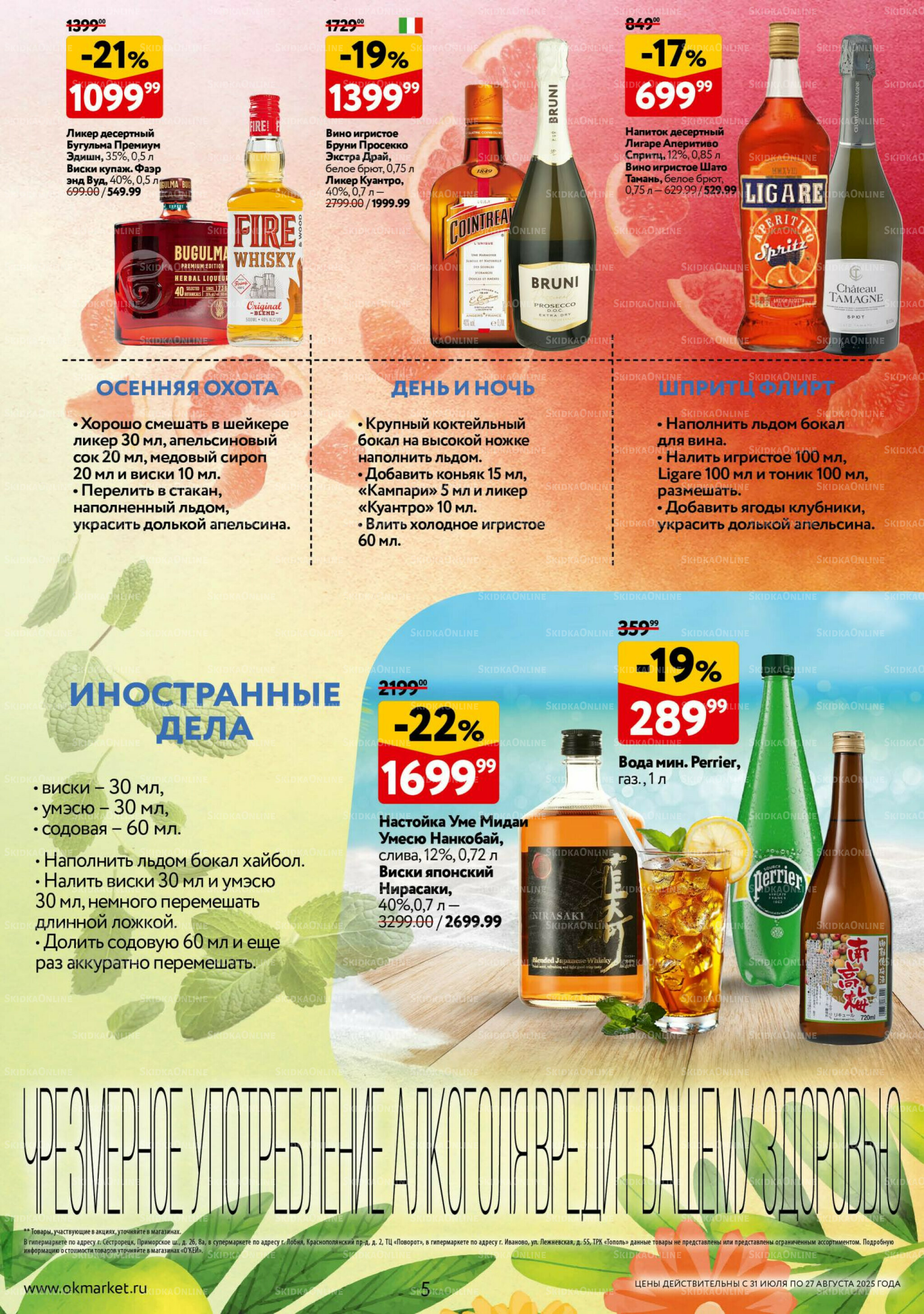 Рецепты летних коктейлей 31 Июля - 27 Августа 2025 5