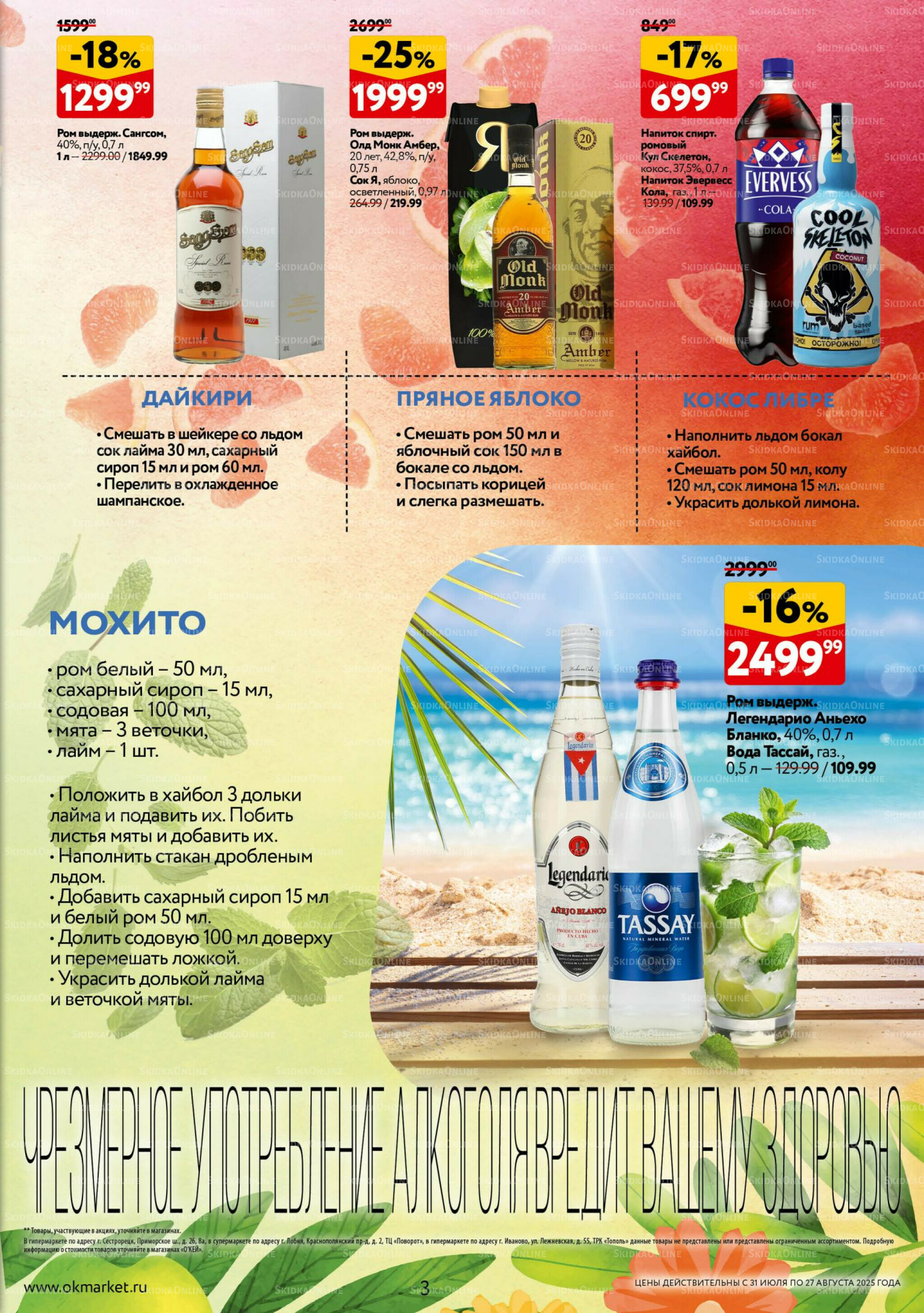 Рецепты летних коктейлей 31 Июля - 27 Августа 2025 3