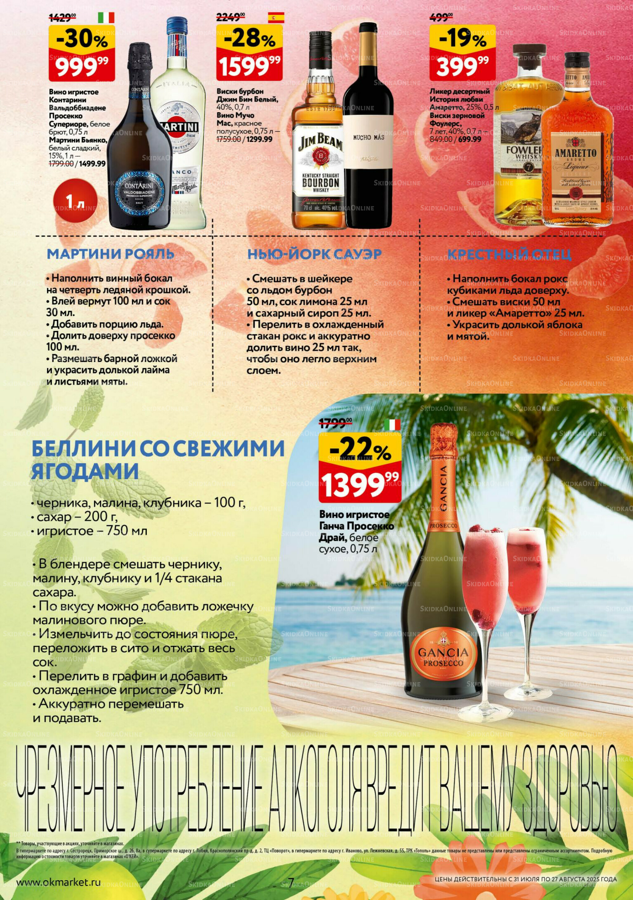 Рецепты летних коктейлей 31 Июля - 27 Августа 2025 7