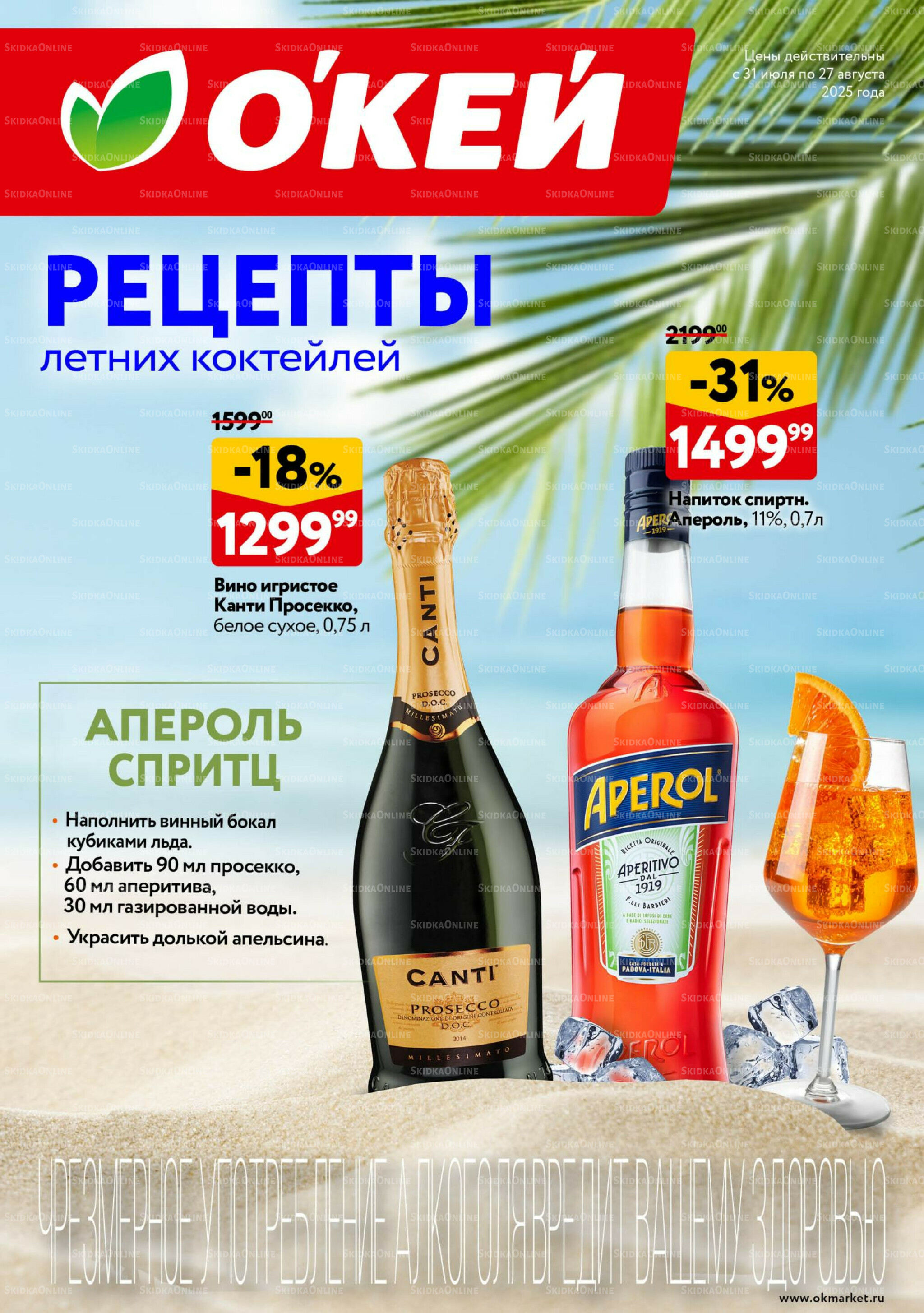 Рецепты летних коктейлей 31 Июля - 27 Августа 2025 1