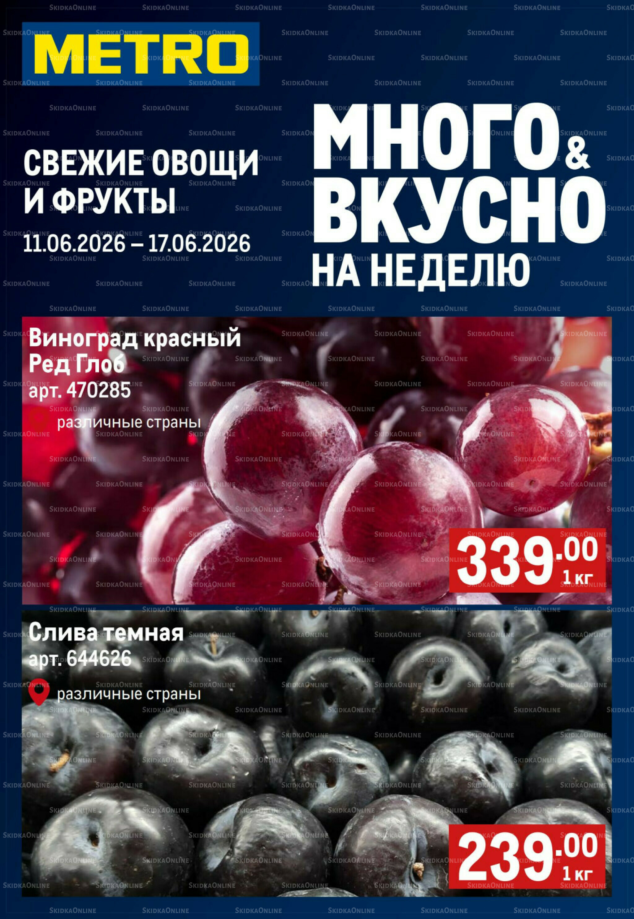 Свежие овощи и фрукты 11  - 17 Июня 2026 1